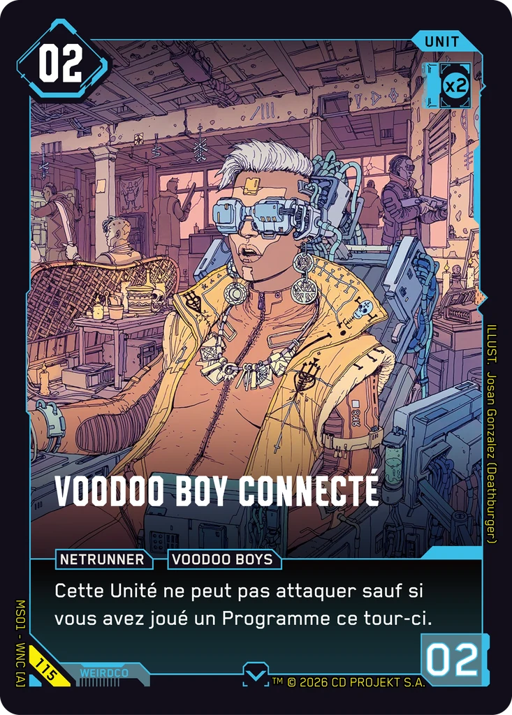 Jacked-In Voodoo Boy 115 Normal Cyberpunk TCG card