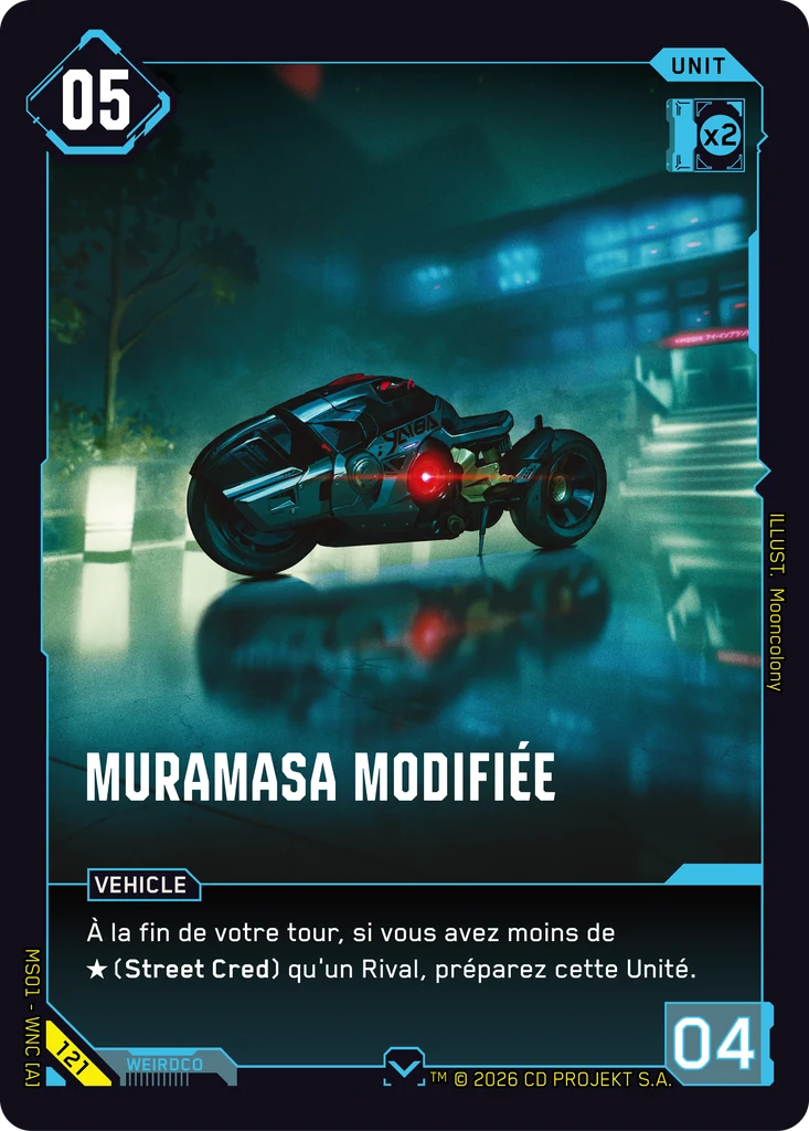Modded Muramasa 121 Normal Cyberpunk TCG card