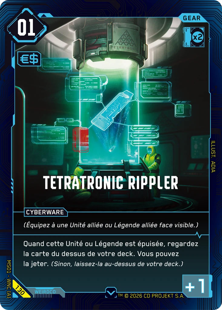 Tetratronic Rippler 130 Normal Cyberpunk TCG card