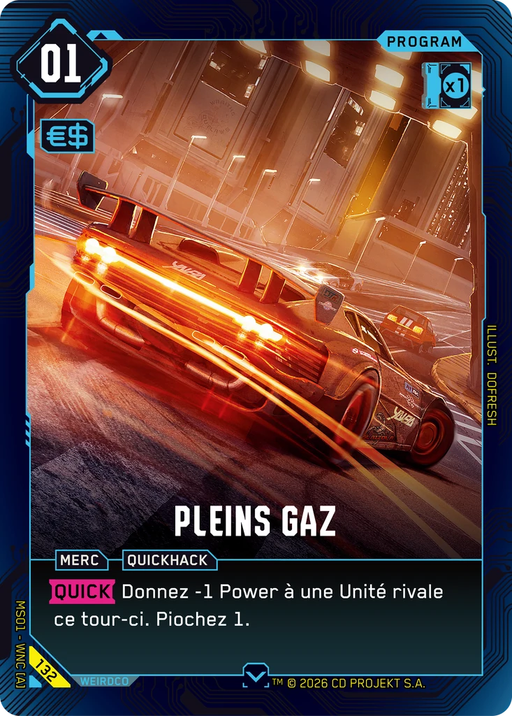 Floor It 132 Normal Cyberpunk TCG card