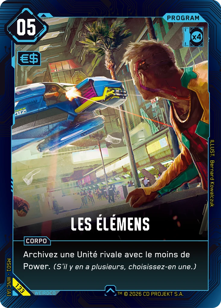 Les Élémens 133 Normal Cyberpunk TCG card
