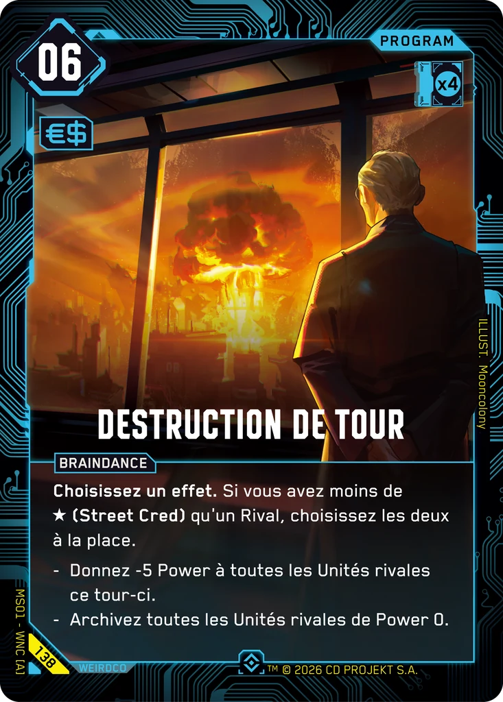 Towerfall 138 Foil Cyberpunk TCG card