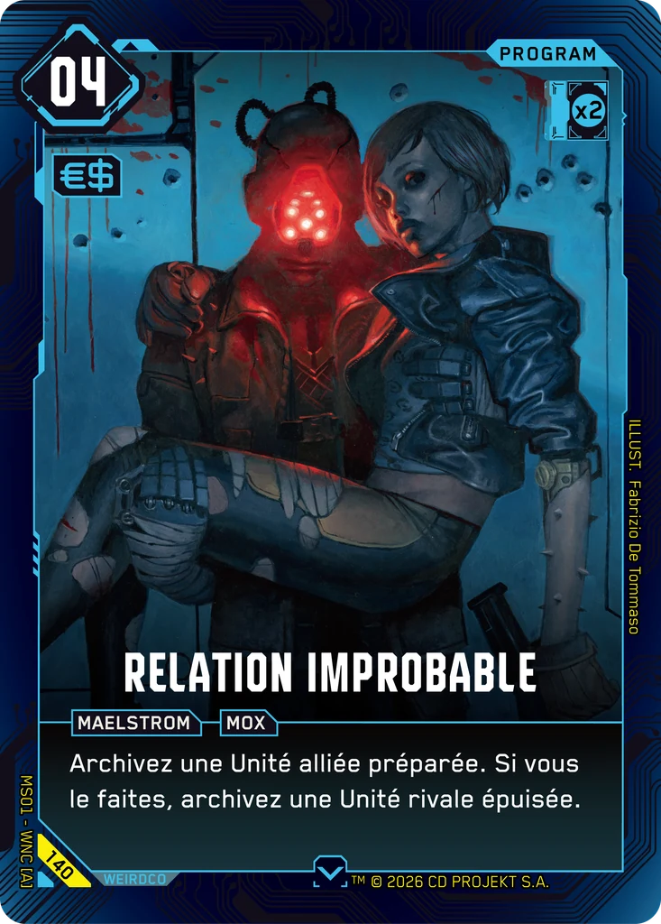 Unlikely Bond 140 Normal Cyberpunk TCG card