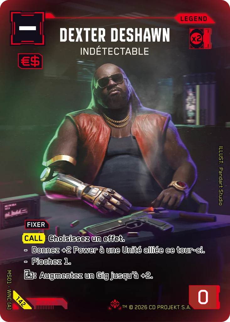 Dexter DeShawn, Off the Grid 142 Foil Cyberpunk TCG card