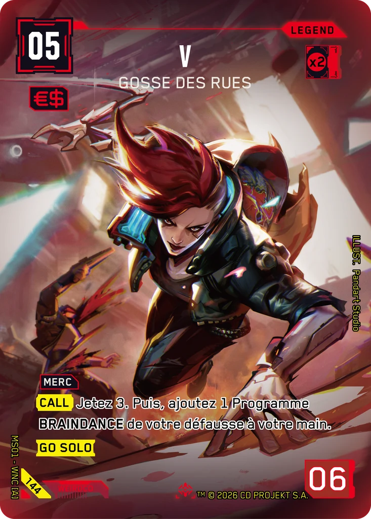 V, Streetkid 144 Foil Cyberpunk TCG card