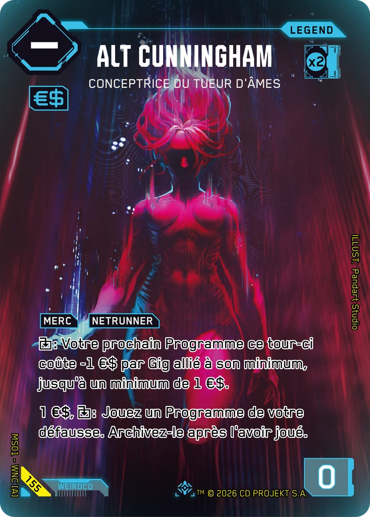 Alt Cunningham, Soulkiller Architect 155 Foil Cyberpunk TCG card