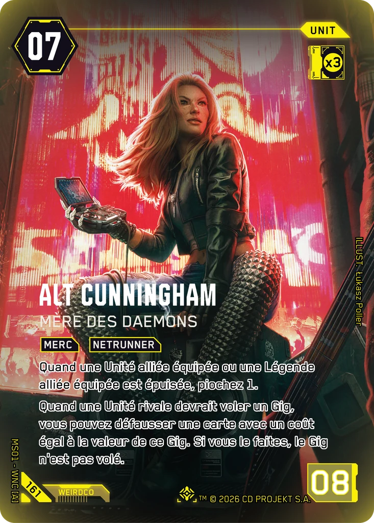 Alt Cunningham, Mother of Daemons 161 Foil Cyberpunk TCG card