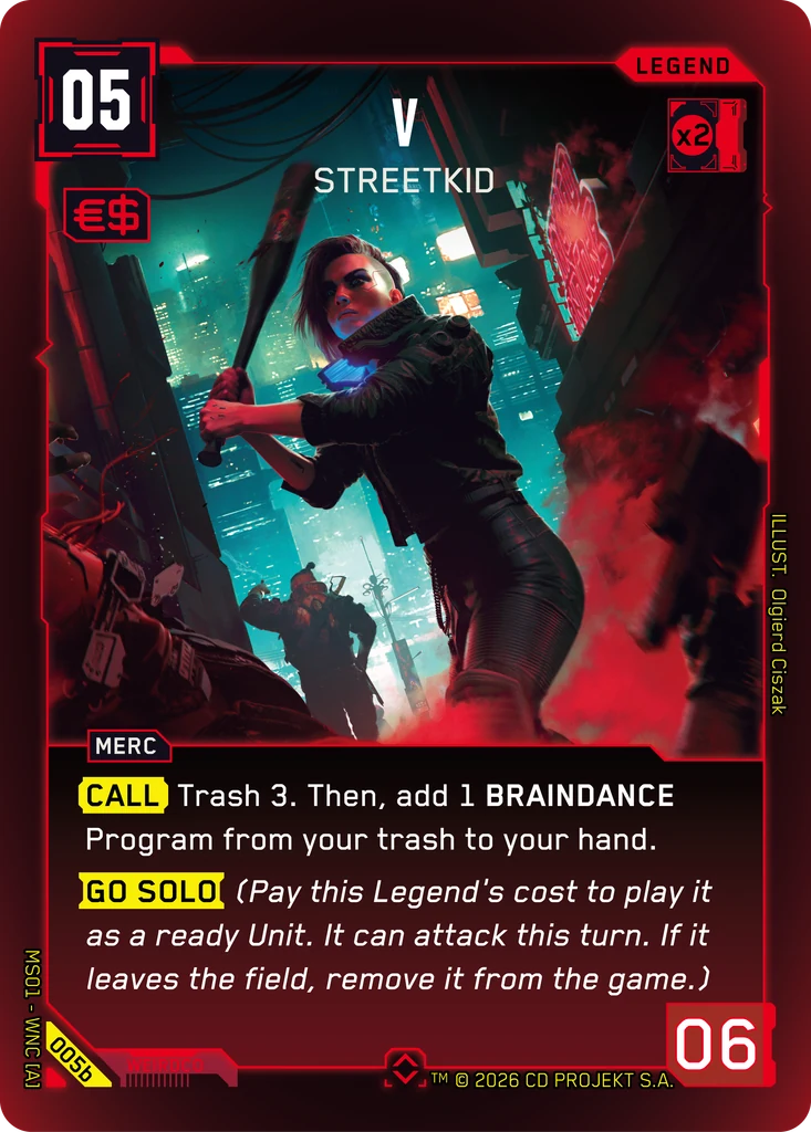 V, Streetkid 005b Foil Cyberpunk TCG card