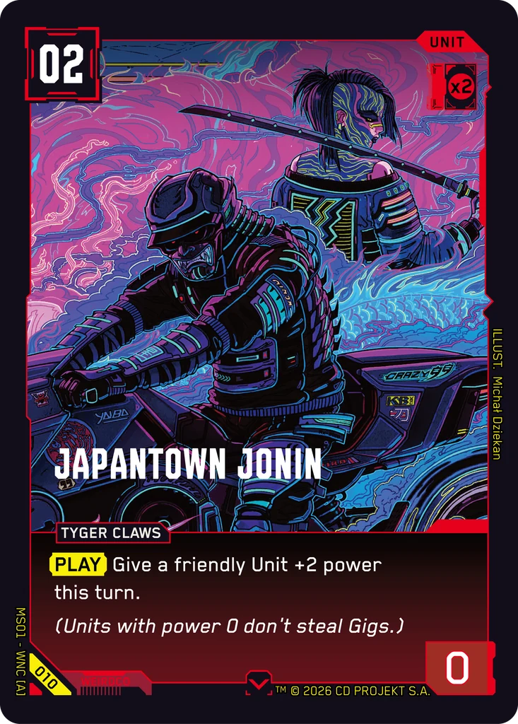 Japantown Jonin 010 Normal Cyberpunk TCG card