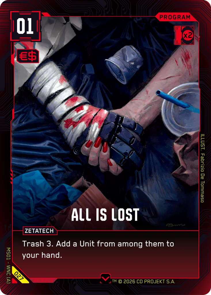 All is Lost 027 Normal Cyberpunk TCG card