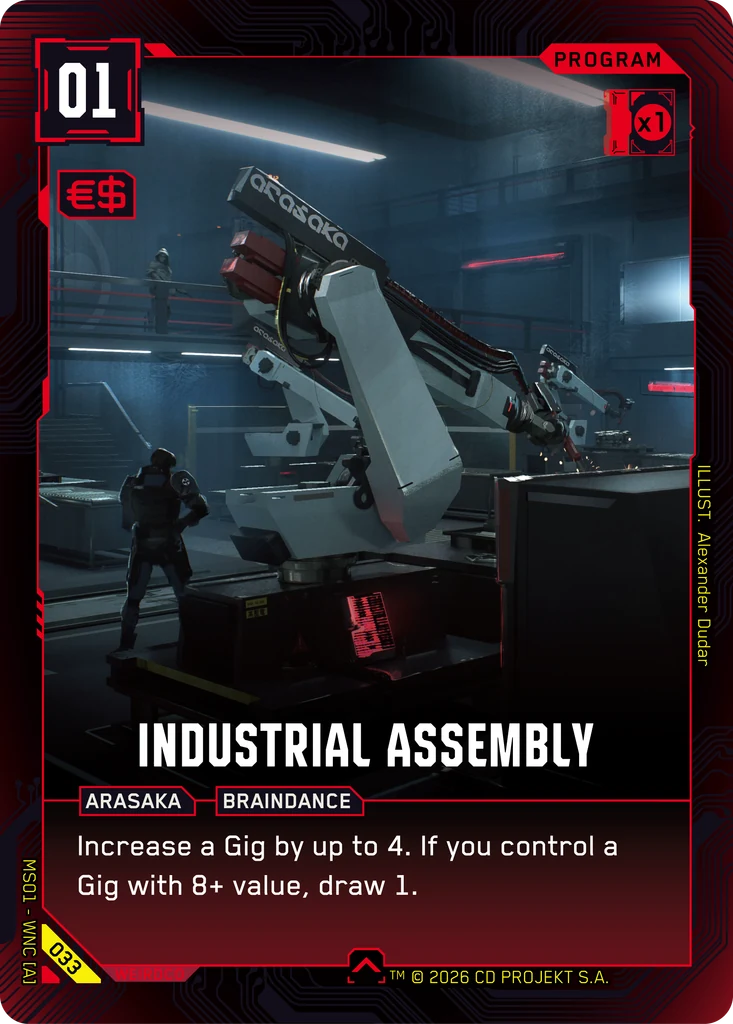 Industrial Assembly 033 Normal Cyberpunk TCG card
