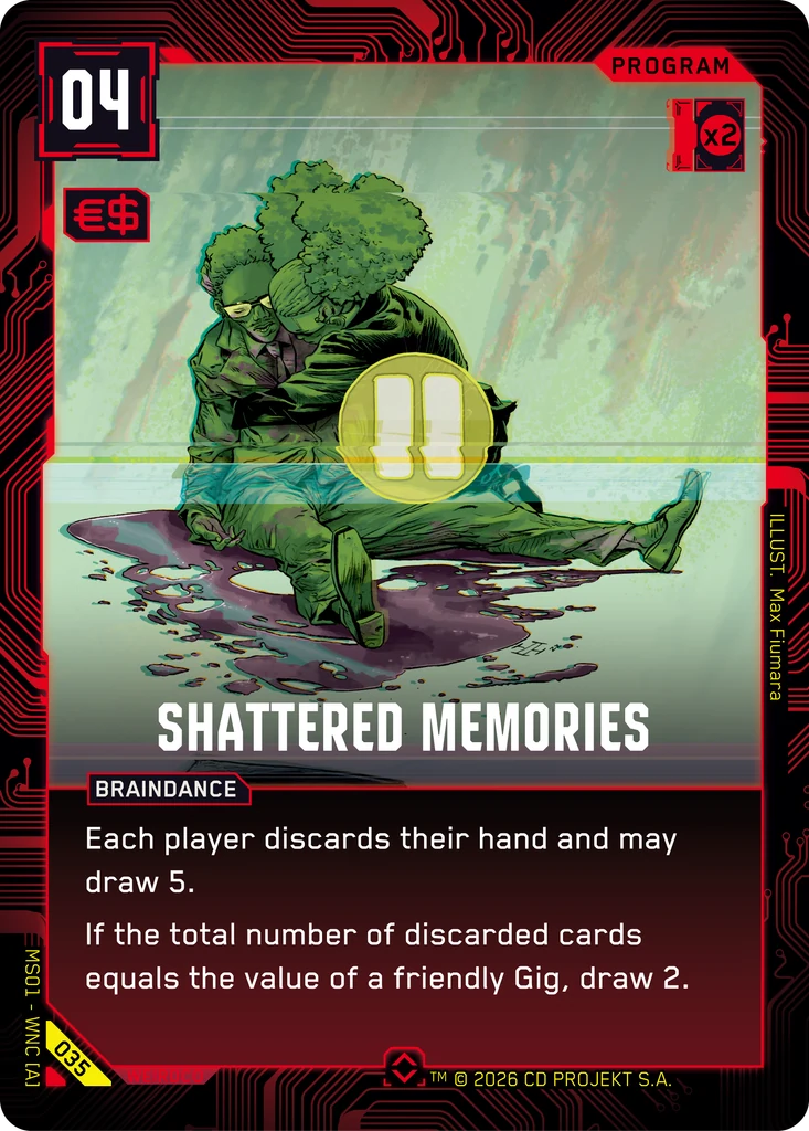 Shattered Memories 035 Foil Cyberpunk TCG card