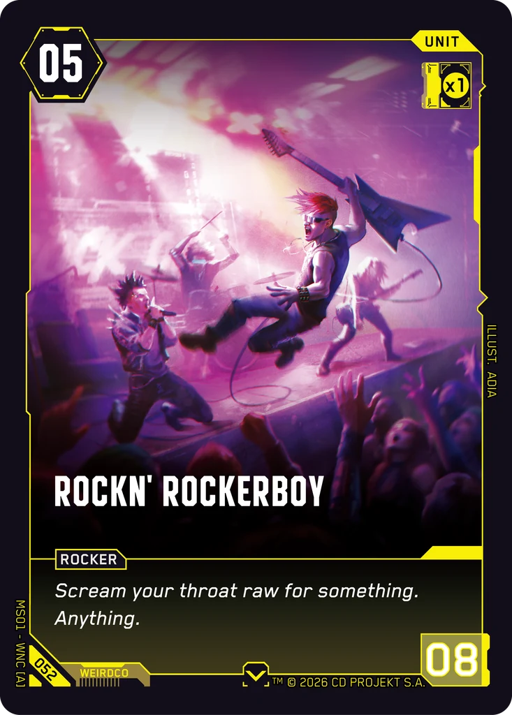 Rockn' Rockerboy 052 Normal Cyberpunk TCG card