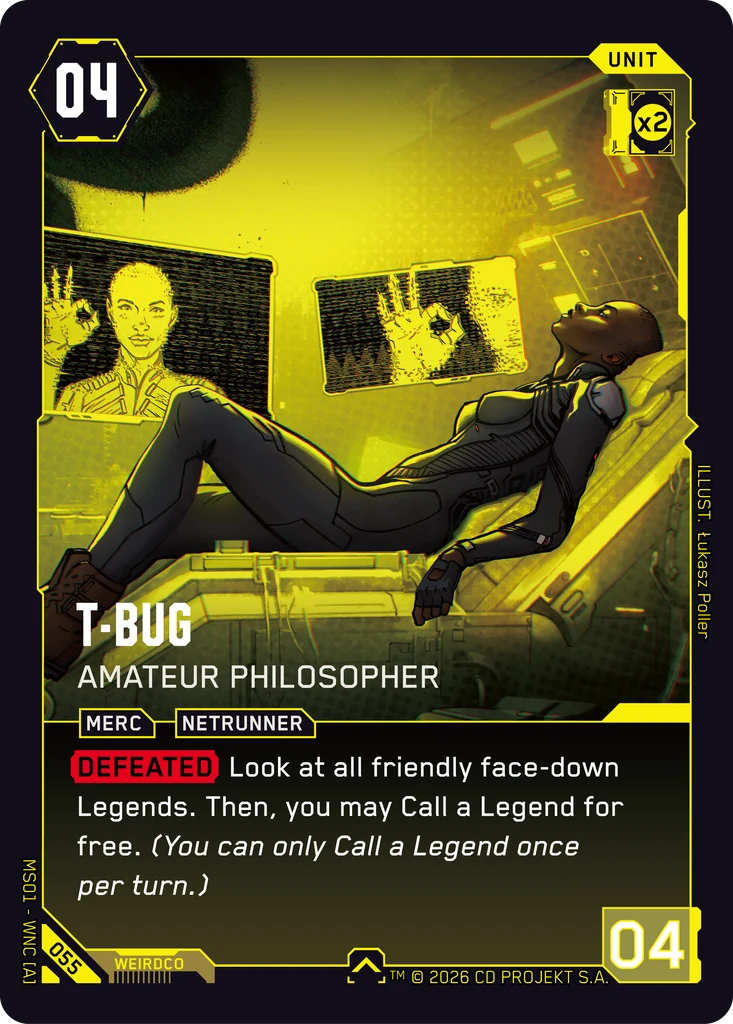 T-Bug, Amateur Philosopher 055 Normal Cyberpunk TCG card