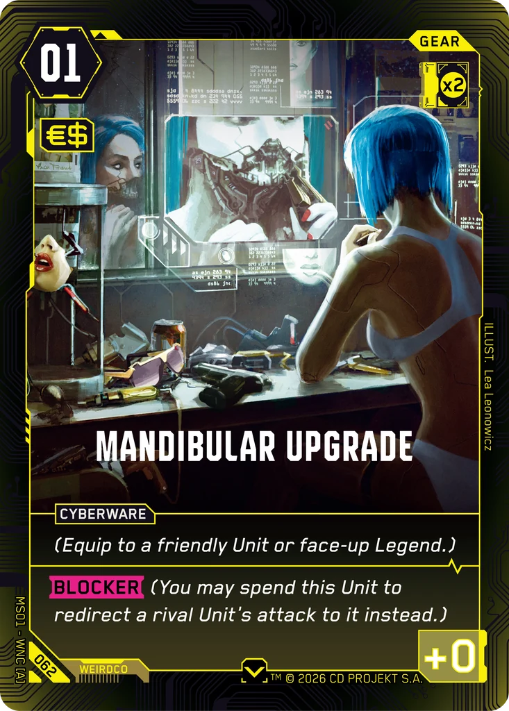 Mandibular Upgrade 062 Normal Cyberpunk TCG card