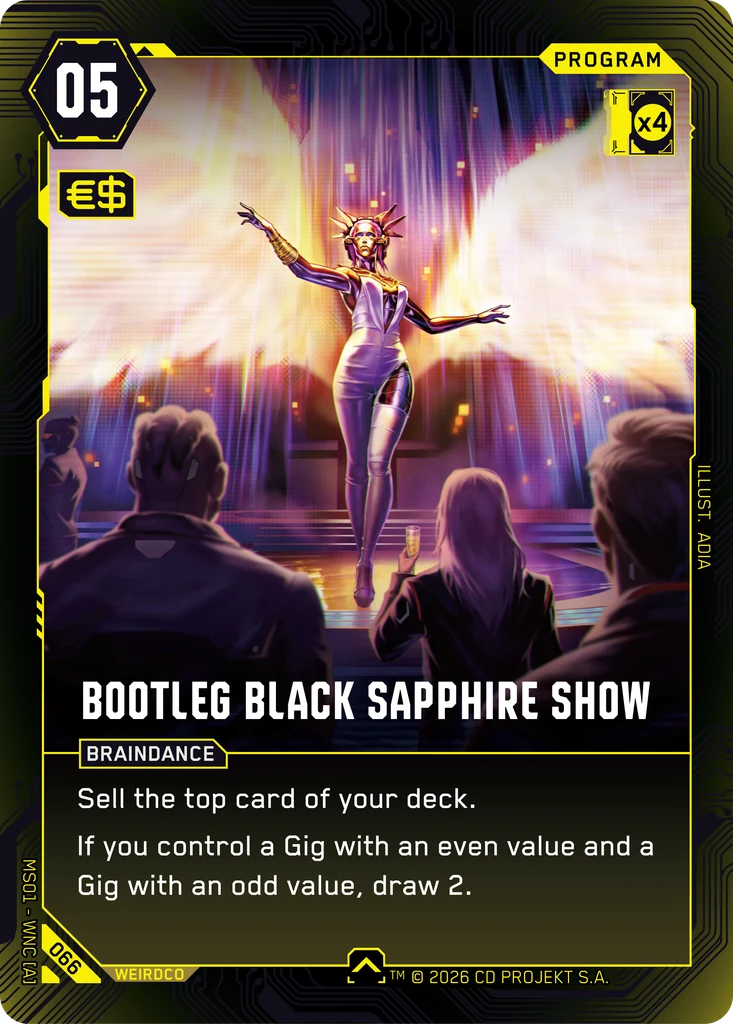 Bootleg Black Sapphire Show 066 Normal Cyberpunk TCG card