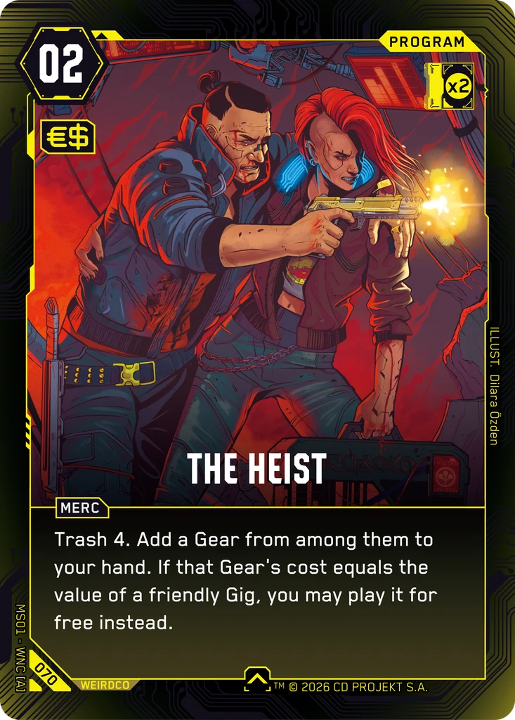 The Heist 070 Normal Cyberpunk TCG card