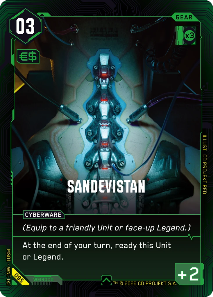 Sandevistan 095 Normal Cyberpunk TCG card
