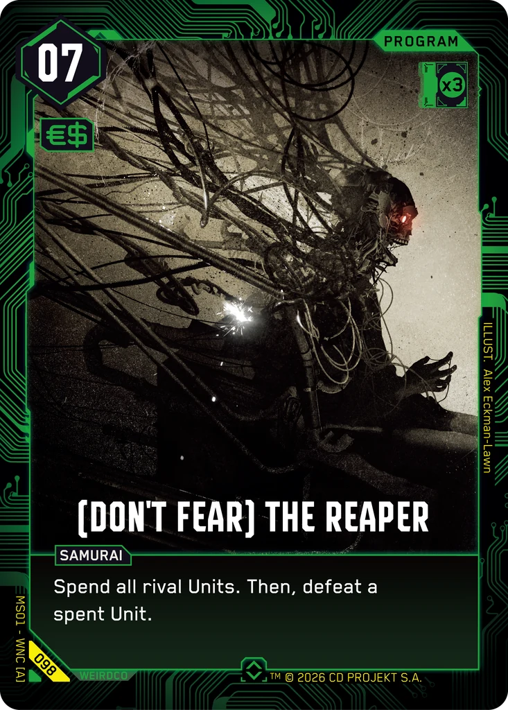 (Don't Fear) The Reaper 098 Foil Cyberpunk TCG card