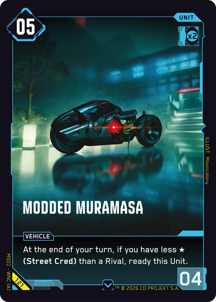 Modded Muramasa 121 Normal Cyberpunk TCG card