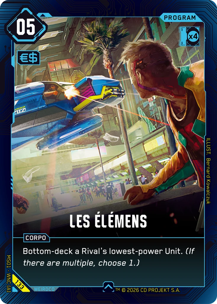 Les Élémens 133 Normal Cyberpunk TCG card