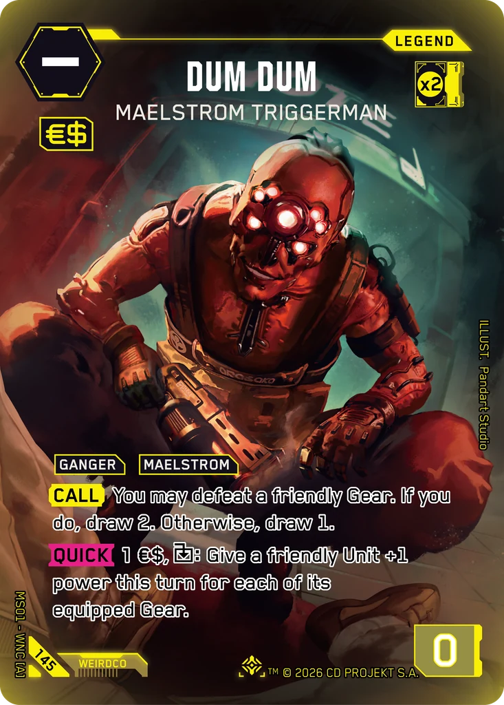 Dum Dum, Maelstrom Triggerman 145 Foil Cyberpunk TCG card