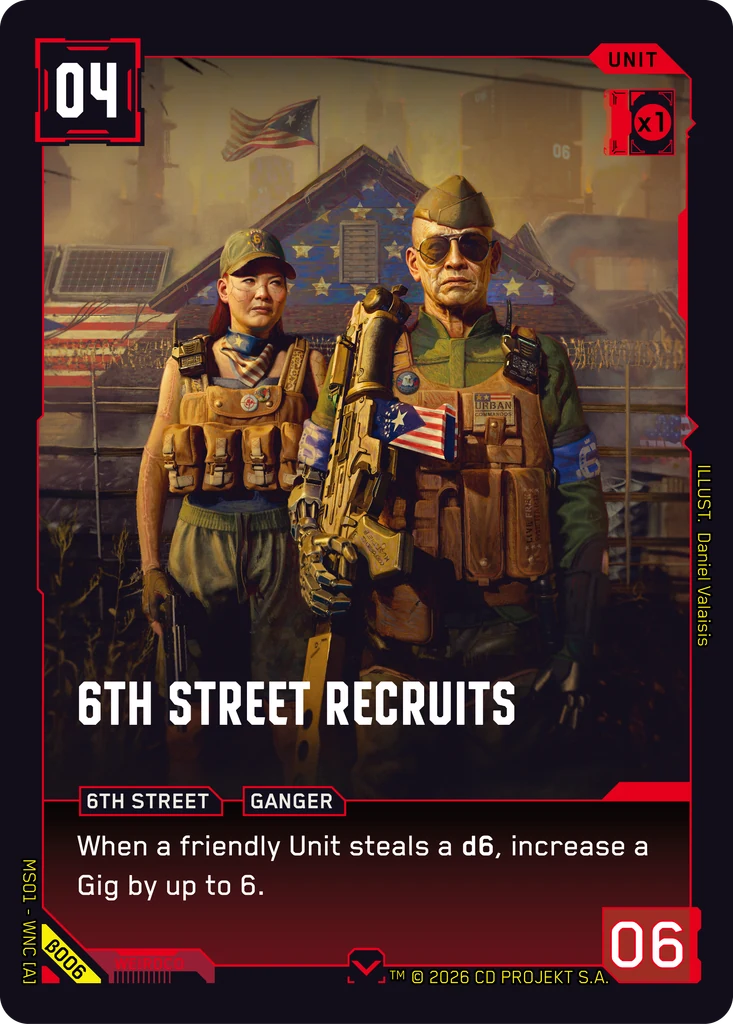 6th Street Recruits β006 Normal Cyberpunk TCG card
