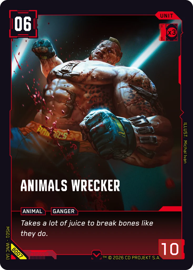 Animals Wrecker β007 Normal Cyberpunk TCG card
