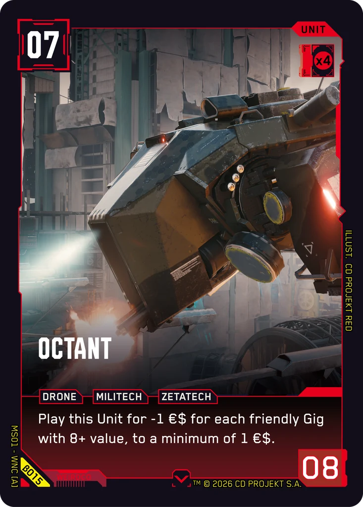Octant β015 Normal Cyberpunk TCG card