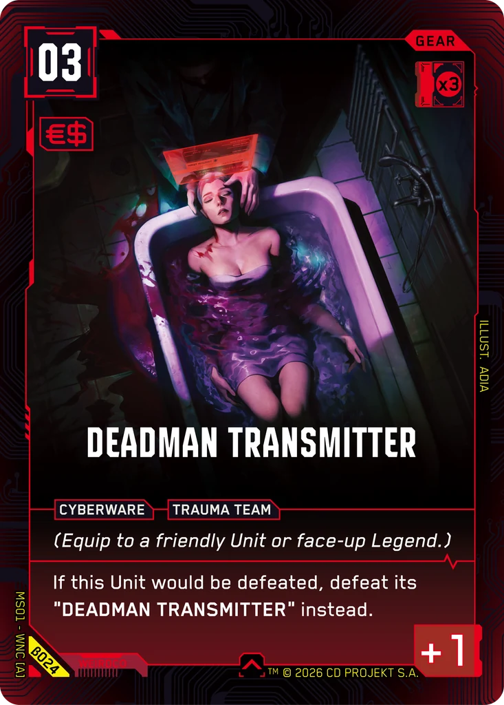 Deadman Transmitter β024 Normal Cyberpunk TCG card