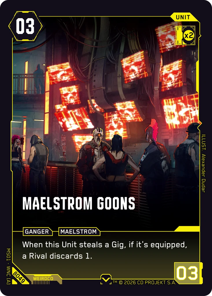Maelstrom Goons β049 Normal Cyberpunk TCG card