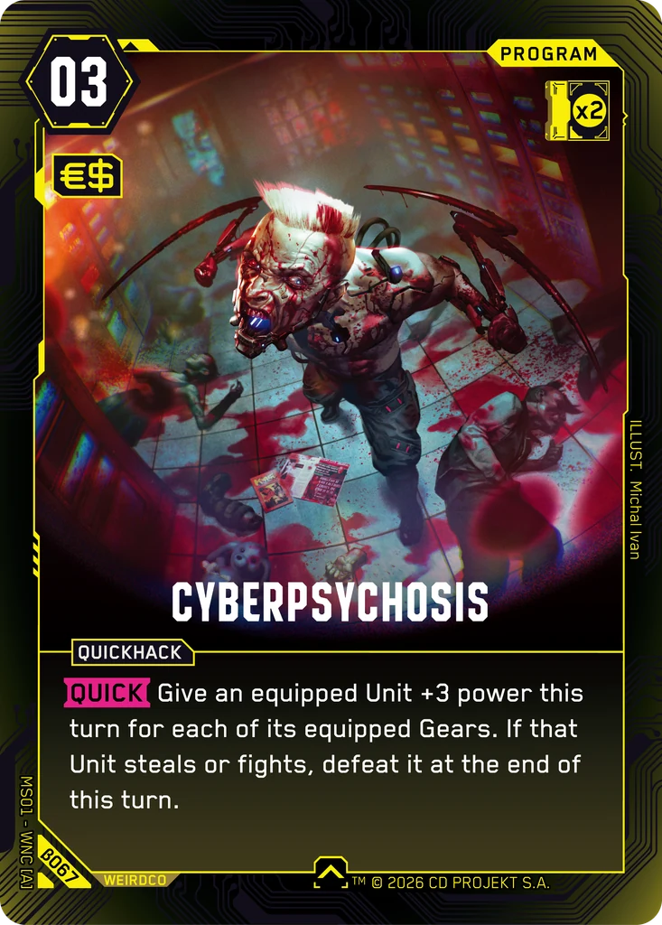 Cyberpsychosis β067 Normal Cyberpunk TCG card