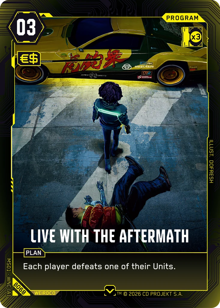 Live with the Aftermath β068 Normal Cyberpunk TCG card