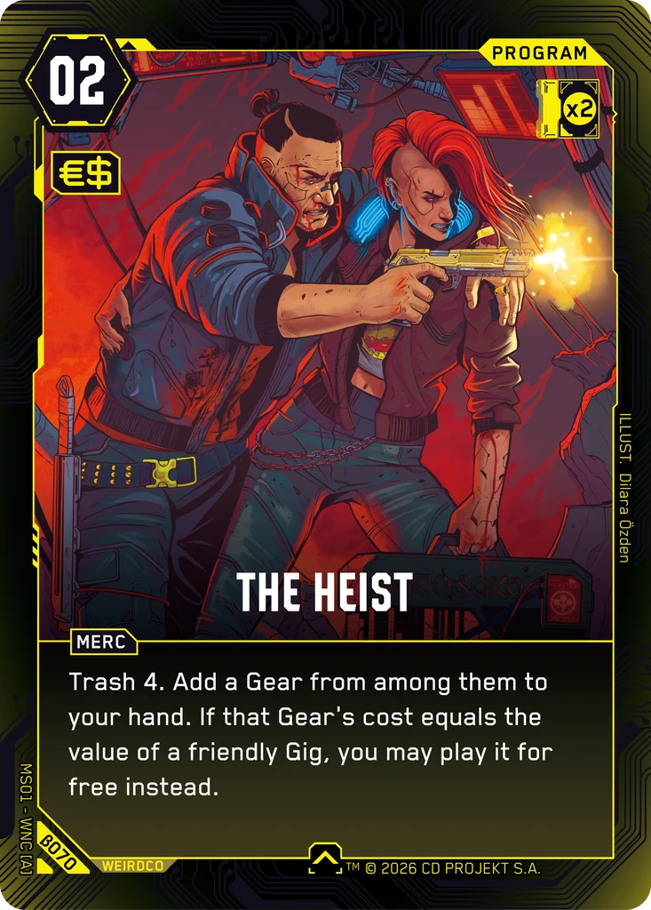 The Heist β070 Normal Cyberpunk TCG card