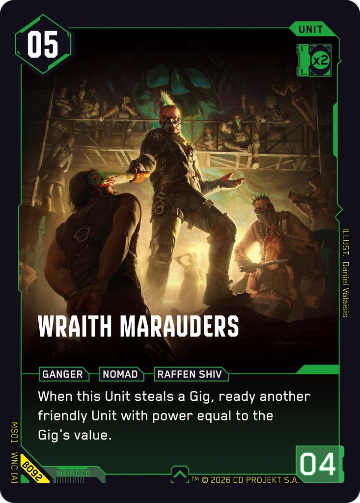 Wraith Marauders β092 Normal Cyberpunk TCG card