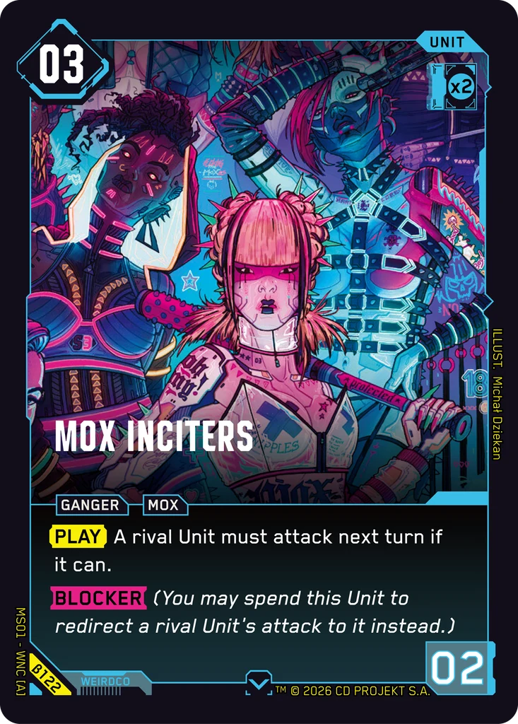 Mox Inciters β122 Normal Cyberpunk TCG card