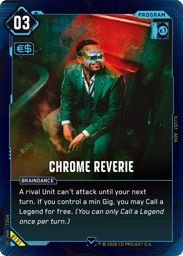 Chrome Reverie β131 Normal Cyberpunk TCG card