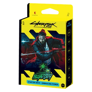 Embracing Power Starter Deck Cyberpunk TCG sealed product