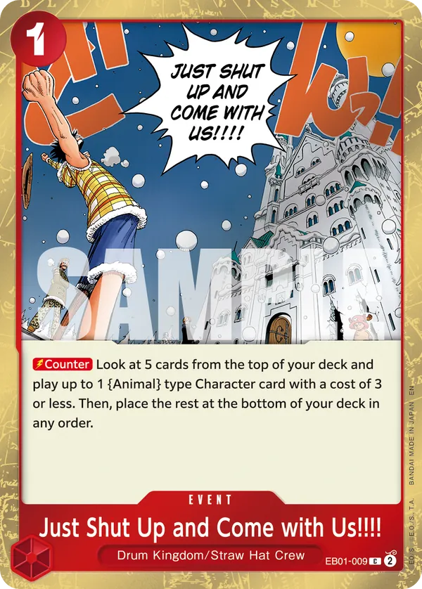 Just Shut Up and Come with Us!!!! EB01-009 Pirate Foil