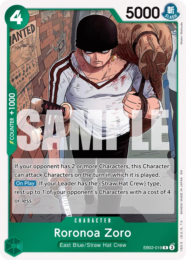 Roronoa Zoro EB02-019 Normal