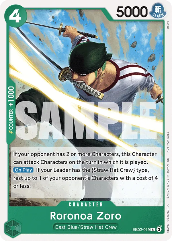 Roronoa Zoro EB02-019 Alternate Art
