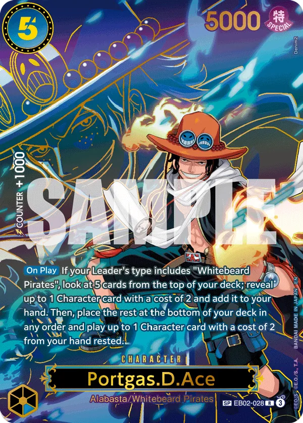 Portgas.D.Ace EB02-028 Alternate Art