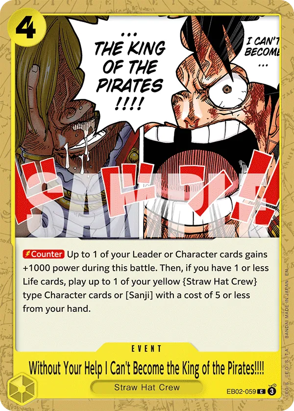 Without Your Help I Can't Become the King of the Pirates!!!! EB02-059 Normal