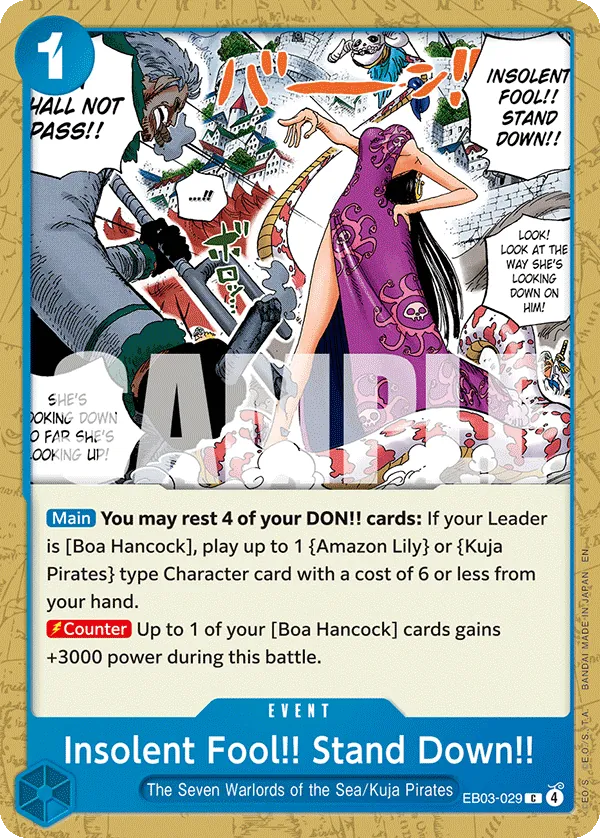 Insolent Fool!! Stand Down!! EB03-029 Normal