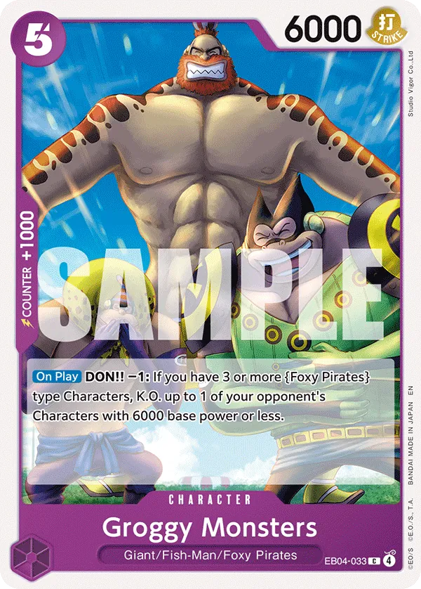 Groggy Monsters EB04-033 Alternate Art