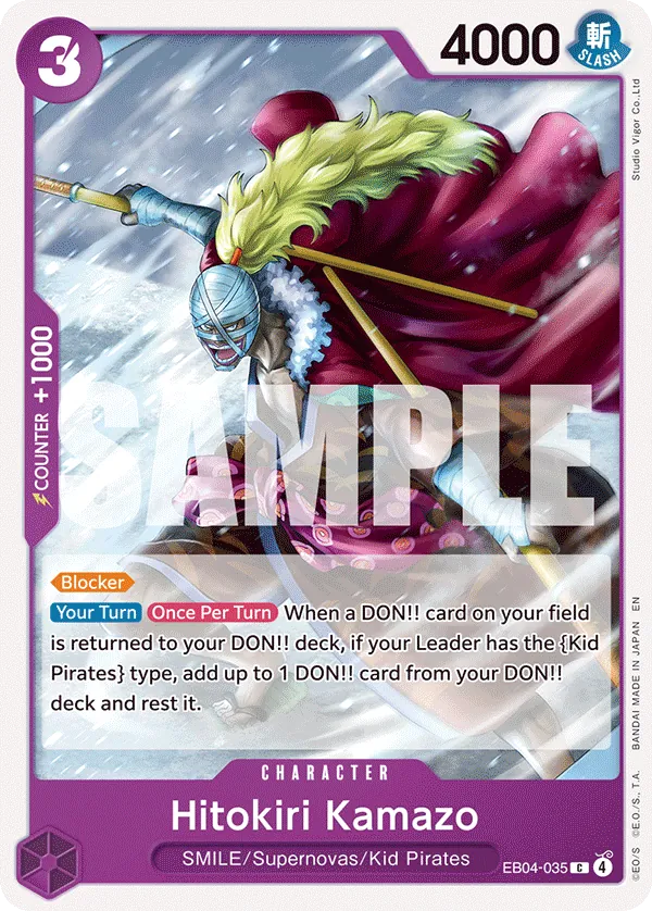 Hitokiri Kamazo EB04-035 Alternate Art