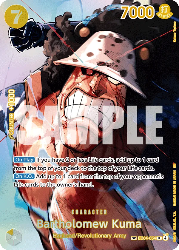 Bartholomew Kuma EB04-054 Alternate Art