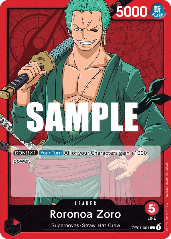 Roronoa Zoro OP01-001 Normal