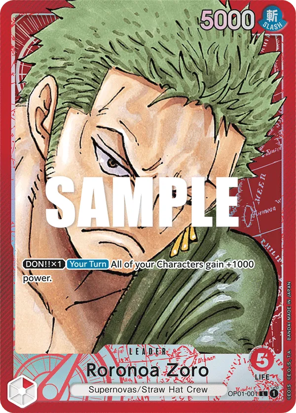 Roronoa Zoro OP01-001 Parallel