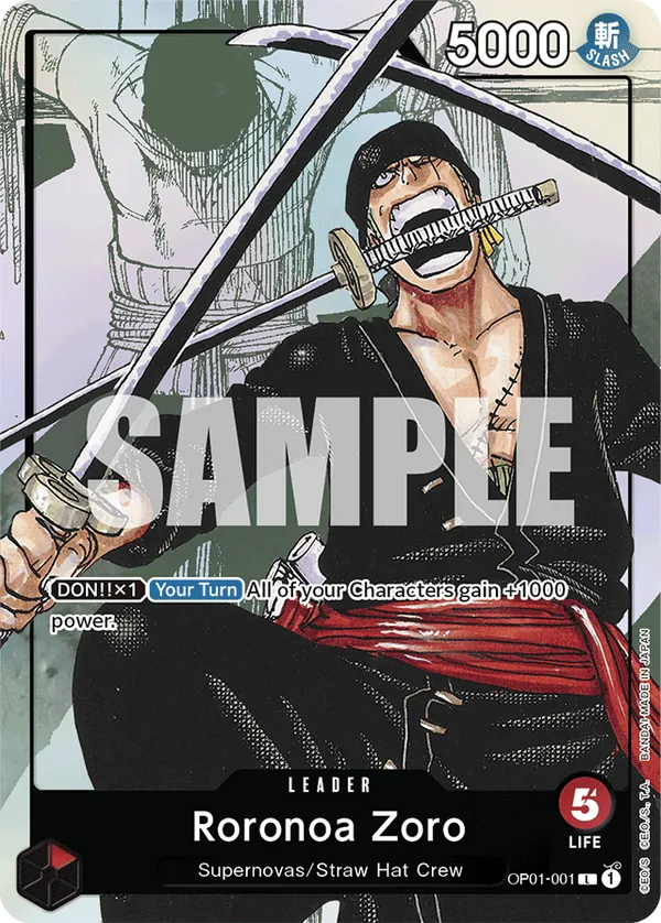 Roronoa Zoro OP01-001 Alternate Art
